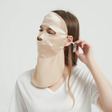 Women Silk Face Masks Breathable Full Sunburn Protection Silk Masks Champagne M