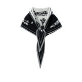 Vintage Floral Jacquard Cashmere Bandana Scarf Cashmere Triangle Scarf Black L
