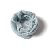 Womens Soft Cashmere Infinity Scarf Cut - out Cashmere Neck Gaiter Blue M