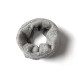Womens Soft Cashmere Infinity Scarf Cut - out Cashmere Neck Gaiter Gray M