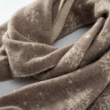 Snowflake Cashmere Scarf for Women Cashmere Wrap Scarf Gifts Red L