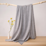 Womens Large Cashmere Scarf Throw Blanket Long Cashmere Shawl Gray L