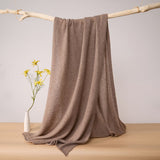Womens Large Cashmere Scarf Throw Blanket Long Cashmere Shawl Taupe L