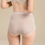 Women's Silk High Waist Briefs Mulberry Silk Briefs Champagne S