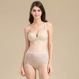 Women's Silk High Waist Briefs Mulberry Silk Briefs Champagne S